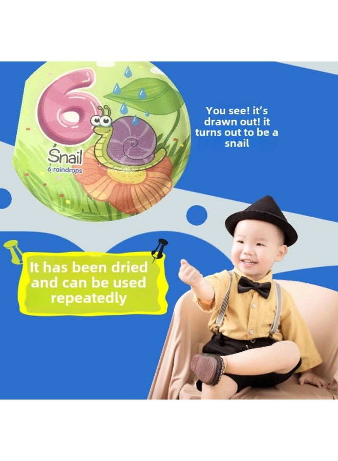 Children's EVA Color Changing Cloth Book Baby Summer Water Play Toy Color Educational Early Education Color Changing Bath Book-Color:Drum 3501e  - Image 5
