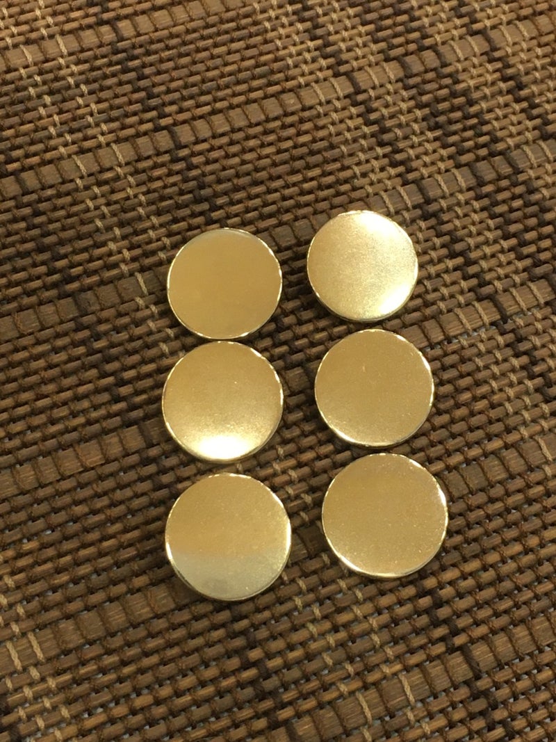 Karan Tuhafiye Karan Haberdashery Trench Coat Jacket Button Set Coin Model Gold - Image 1