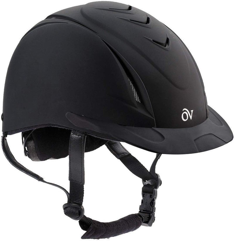 Ovation Deluxe Schooler Helmet Small/Medium Black (Hat Size: 6 1/2-7, Inches: 20 1/2-22) - Equestrian Helmet, Riding Helmet, Helmet, Horseback Riding Helmet, for Women, Men, Kids. - Image 1