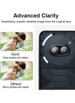 SNBFA 1 Pack Camera Lens Protector For Nothing Phone 2a, Full Coverage Tempered Glass Camera Lens Protector Anti-scratch Phone Accessory Compatible with Nothing Phone 2a  - Image 5