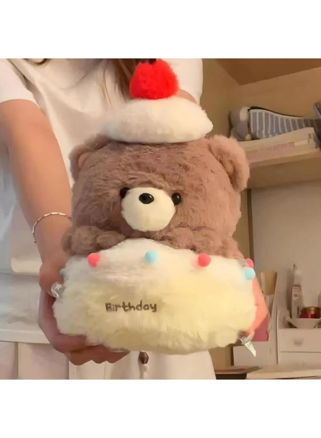 Murcia Cake Bear Pull-apart Birthday Plush Toy Cute Bear Doll Pillow Gift For Girlfriend