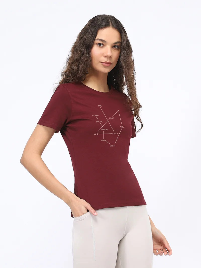 NOBERO Nobero Women Graphic Printed T-shirt