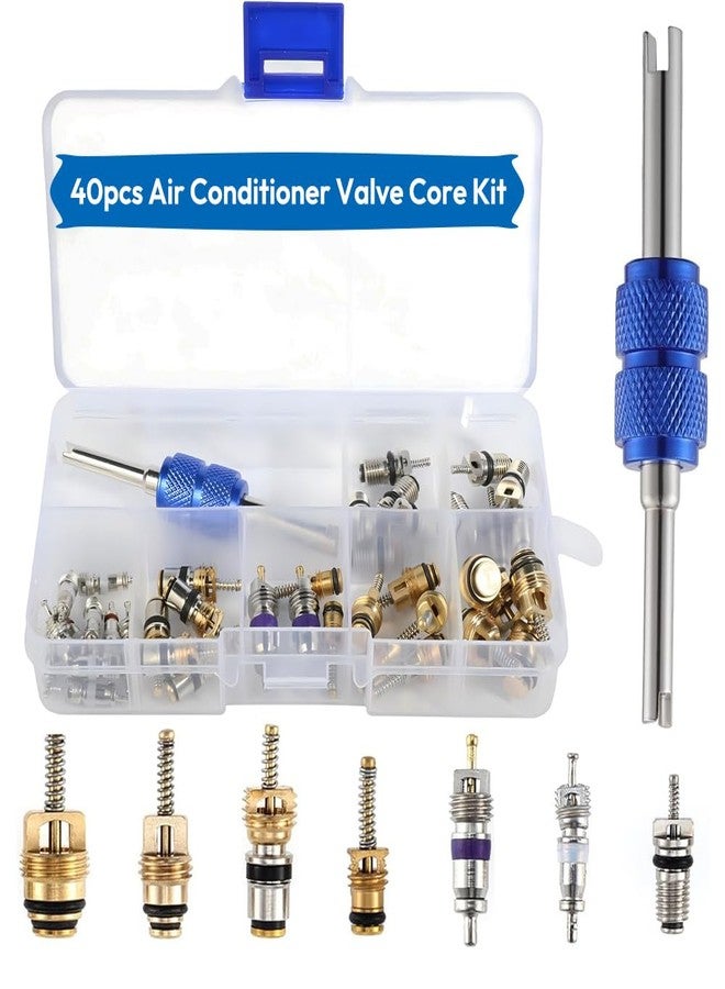 Saipe 3 Sets Car A/C Repair Kit, 270pcs Rubbber O-Ring Assortment Kits Seal Gasket Washer Set + 40PCS Car Air Conditioner Valve Core Kit R12 R134a A/C Valves Cores + 10pcs R134a AC Valve Caps - Image 3