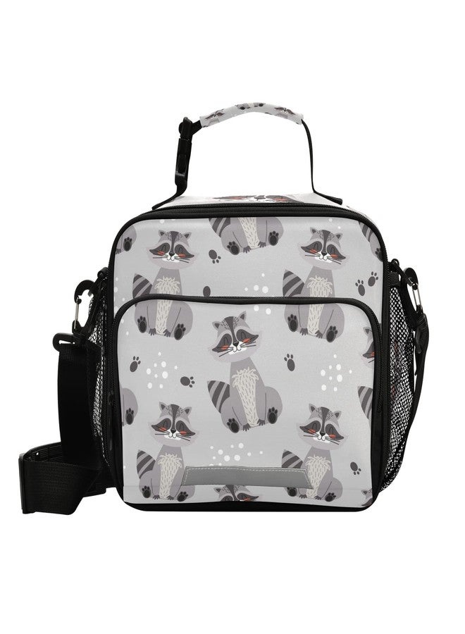 Kcldeci Raccoon Cute Lunch bag, Portable/Reusable Lunch Box for Women/Men/Adult, Insulated Cooler Tote Bag for Work/School/Travel/Picnic - Image 1
