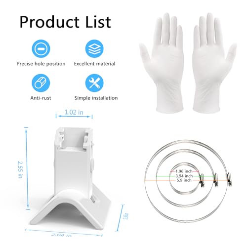 OkeMeeo Pole Mount for eufy SoloCam S340/E42/E30/4G LTE Cam S330 Camera, No-Drill Mounting Bracket for eufy Camera - Image 5