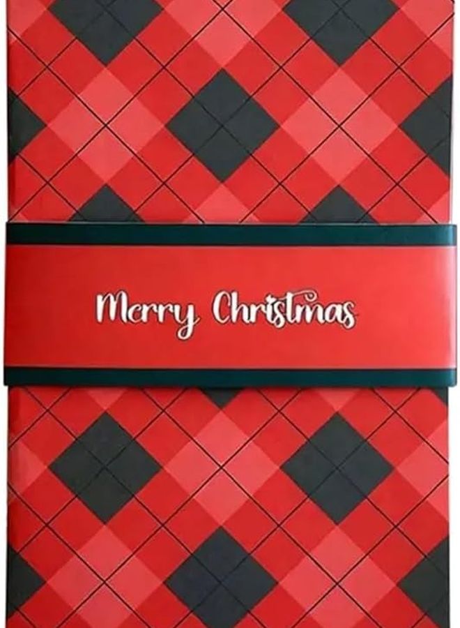 مجموعة بطاقات العام الجديد الحمراء المصنوعة يدويًا على شكل شلال، مجموعة من 6 بطاقات - Image 1