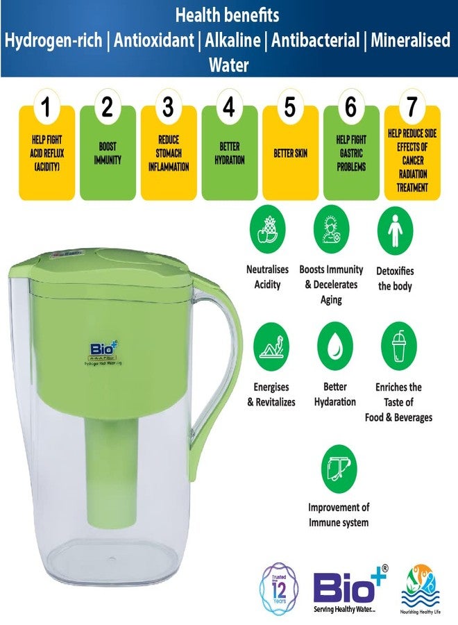 BioPlus Bio+ Antioxidant, Hydrogen-rich, Alkaline, Mineralising H2AAA + Mineralising Water Joss Jug Green - 6000 Liter - Image 3