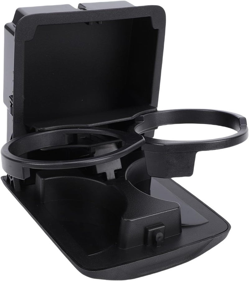 Rear Center Console Cup Holder, ToolFree Installation Double Drink Holder, Secure Fit with OEM Replacement for 2003-2008 (Black) - Image 4
