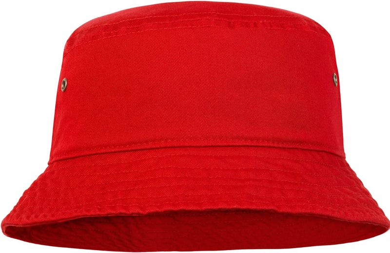 Falari Men Women Unisex Cotton Bucket Hat 100% Cotton Packable for Travel Fishing Hunting Summer Camp - Image 1