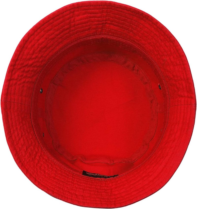 Falari Men Women Unisex Cotton Bucket Hat 100% Cotton Packable for Travel Fishing Hunting Summer Camp - Image 4