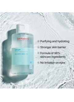 Cell Fusion C Cell Fusion C Low pH pHarrier Cleansing Water, pH Balancing Cleansing Water for Sensitive Skin, Gentle Exfoliation with PHA, No Eye Irritation, 16.9 fl.oz  - Image 3