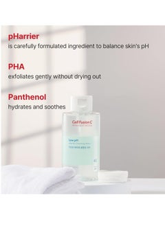 Cell Fusion C Cell Fusion C Low pH pHarrier Cleansing Water, pH Balancing Cleansing Water for Sensitive Skin, Gentle Exfoliation with PHA, No Eye Irritation, 16.9 fl.oz  - Image 2