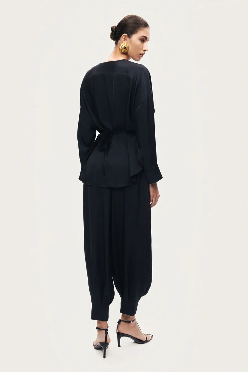 Nocturne  Draped Buckle-Detail Shirt for Women | Best Price UAE