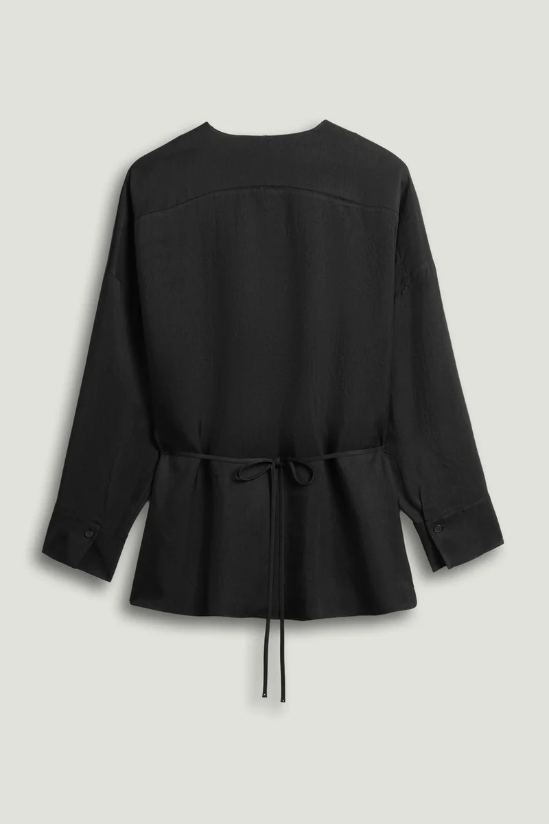 Nocturne  Draped Buckle-Detail Shirt for Women | Best Price UAE