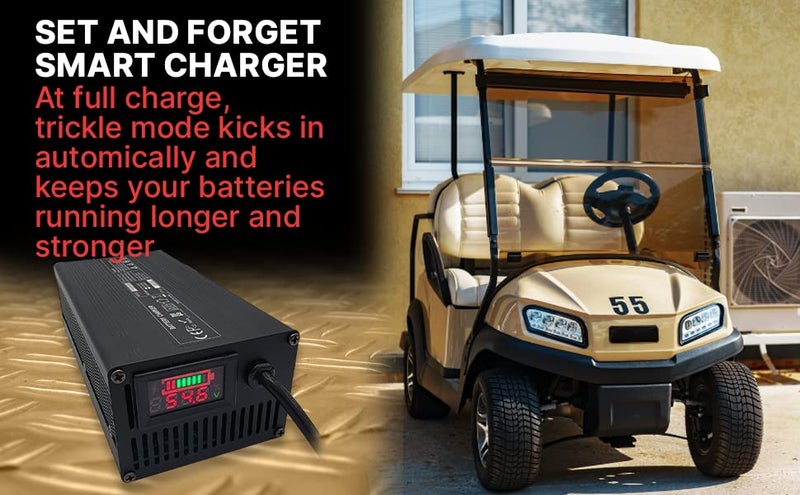 Traktronix Club Car Golf Cart Battery Charger with Display 48 Volt - Image 4