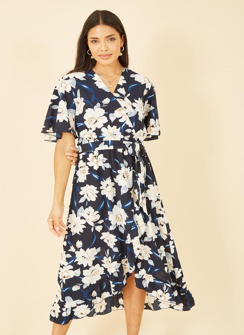 MELA LONDON Floral Print Wrap Dress - Image 2