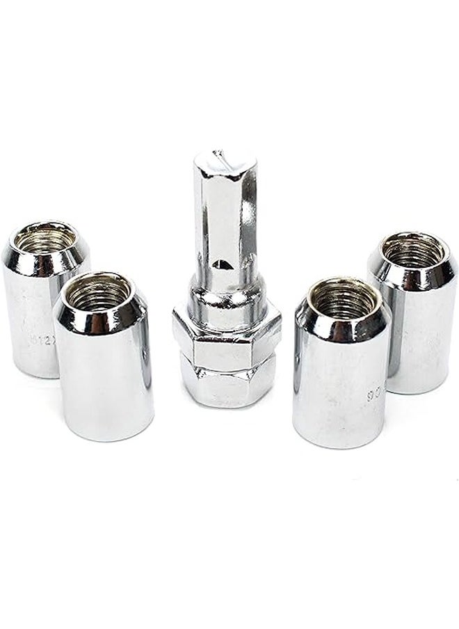 Generic - Chrome Cone Seat Wheel Lock - Set of 5 - Image 1