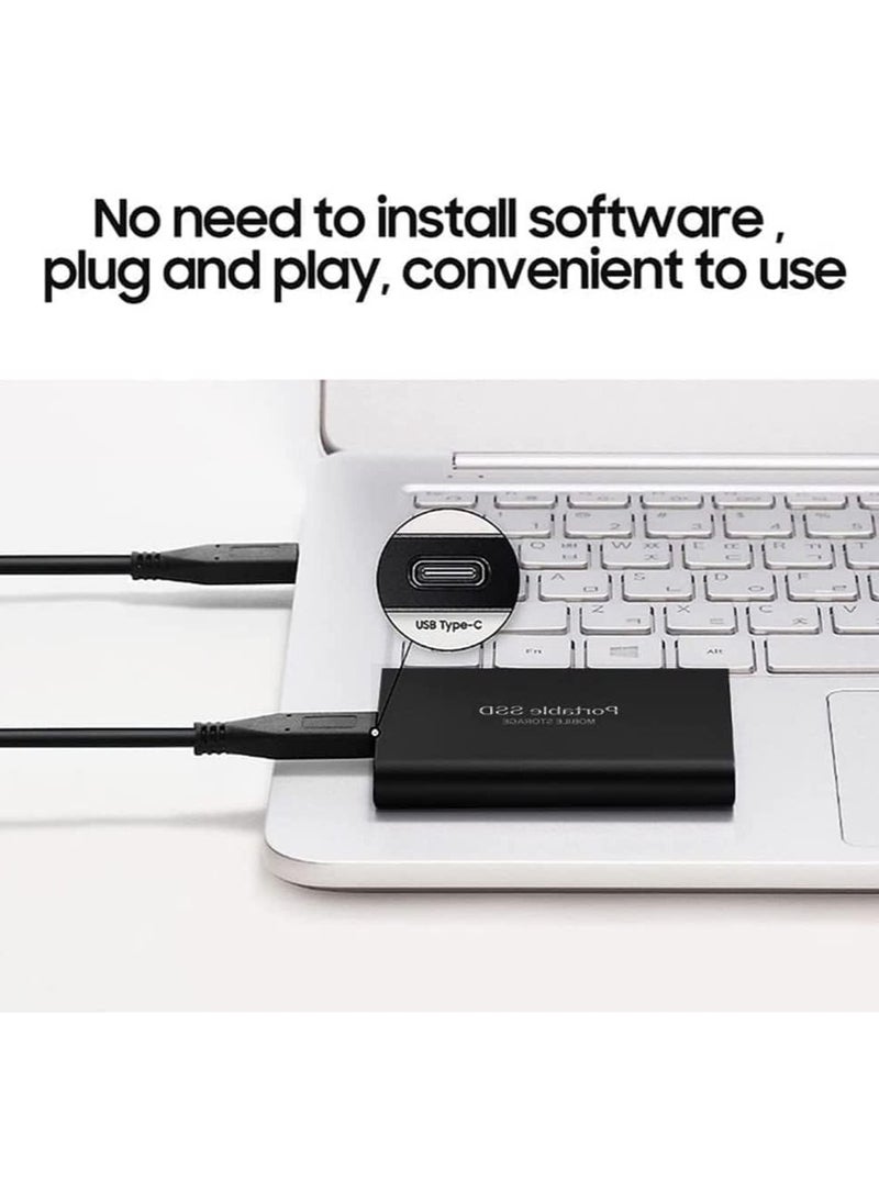 Generic - External Hard Drive 6TB, SSD Drives, Portable Solid State Data Storage Drive, Computer Backup with USB 3.0 （3.1）Type-C Support for PC Desktops Laptop Compatible XS Windows - Image 1