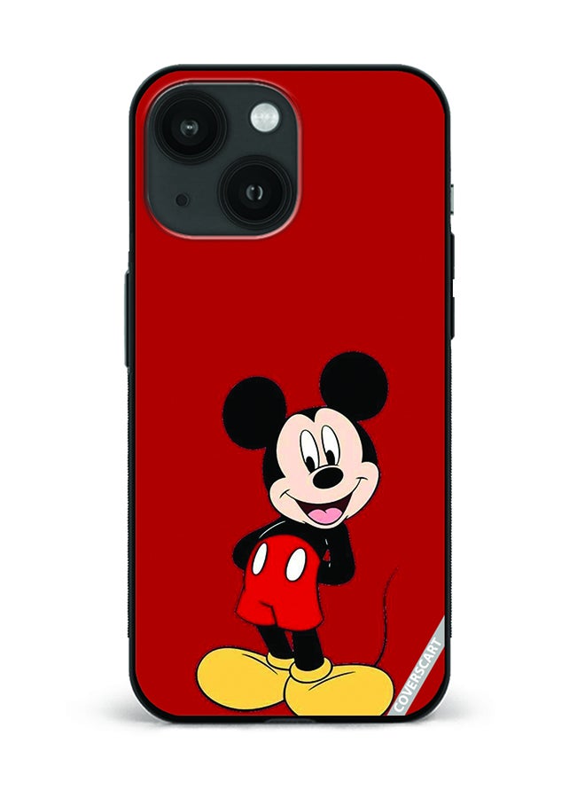 COVERSCART Protective Case Cover For Apple iPhone 15 Mickey Mouse Design Red