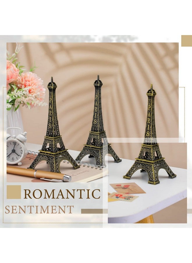 Shimeyao 3 Pcs Eiffel Tower Cake Topper Paris Eiffel Tower Centerpiece Mini Statue Decor Figurine Table Tower Eiffel Home Decoration for Party (6 Inch) - Image 5