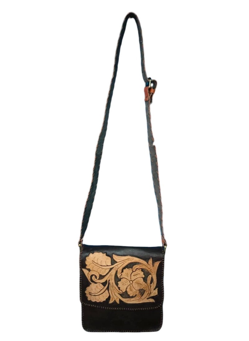 Sheer - Fashionable Leather Crossbody Bag - Image 1