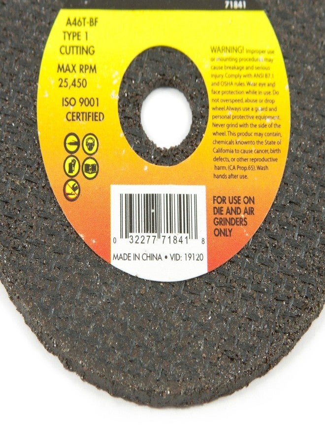 Forney 71841 Cut-Off Wheel with 3/8-Inch Arbor, Metal Type 1, A46T-BF, 3-Inch-by-1/16-Inch - Image 2