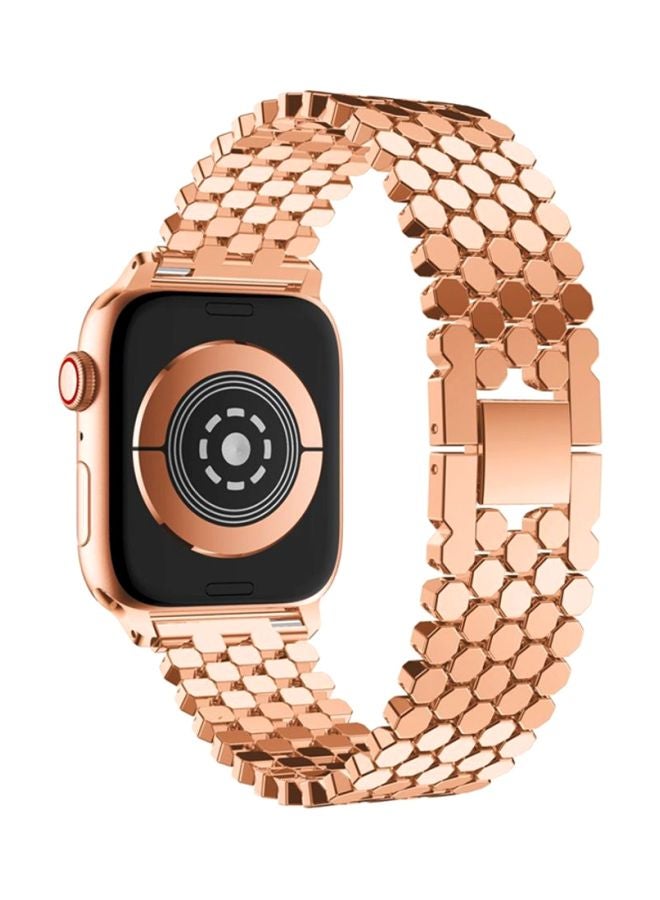 Loquat Replacement Strap For Apple Watch Series 4 40mm Rose Gold - Image 3