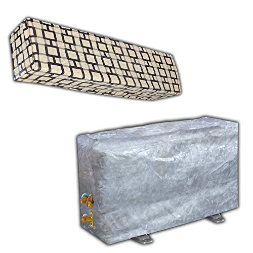KANUSHI Industries® Split AC Cover Set for Indoor and Outdoor Unit 1.5 to 2.0 Ton Capacity (AC-IN-OUT-NW-15) - Image 1