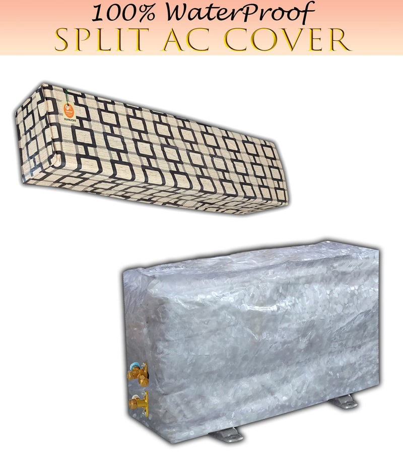 KANUSHI Industries® Split AC Cover Set for Indoor and Outdoor Unit 1.5 to 2.0 Ton Capacity (AC-IN-OUT-NW-15) - Image 2