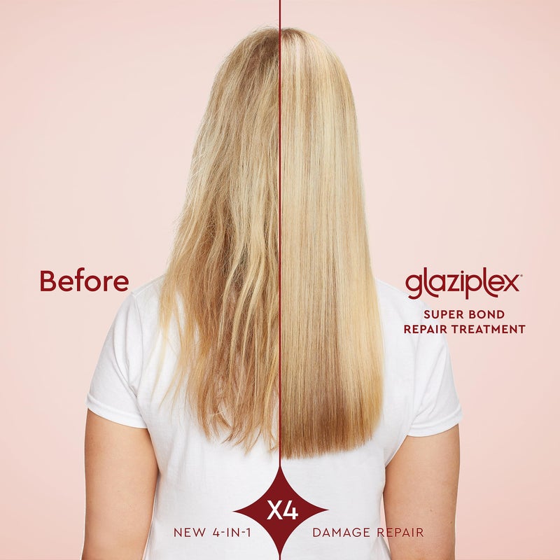 Glaze Lustrous Ebony Super Color Conditioning Gloss 6.4fl.oz & GlaziPlex Super Bond Repair Hair Treatment, 120ml. 4-in-1 Deep Conditioning Hair Mask - Image 4