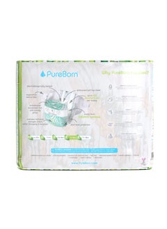 PureBorn Eco-Friendly Bamboo Nappies Pineapple Print Size 4 7-12kg With Wetness Indicator 24 Diapers  - Image 2