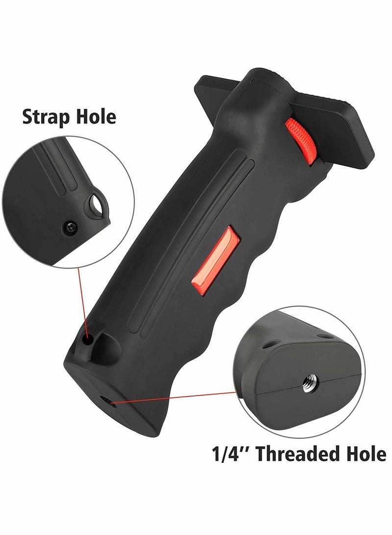 KASTWAVE Camera Handle Grip, Stabilizers 1/4"" Camera Handheld Stabilizer with Wrist Strap, Handle Grip Support Mount for DSLR Camera Camcorder Smartphone Action Camera Led Video Light - Image 3