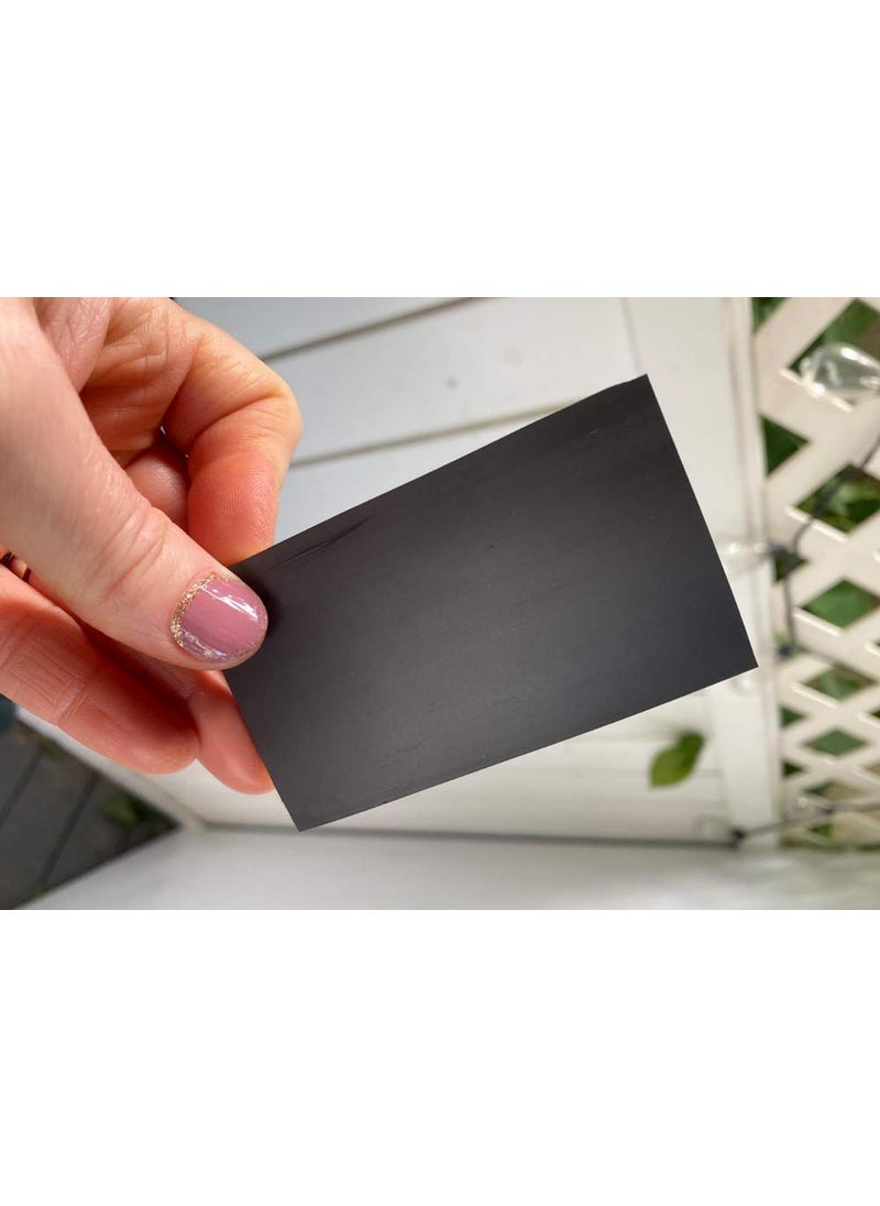 LLPT LLPT Self Adhesive Business Card Magnets 200 Packs Easy Peel Stick Promotion Small Magnetic Sheet for Business Marketing Card Teaching Schedule Photo Wall(BCM200)  - Image 5