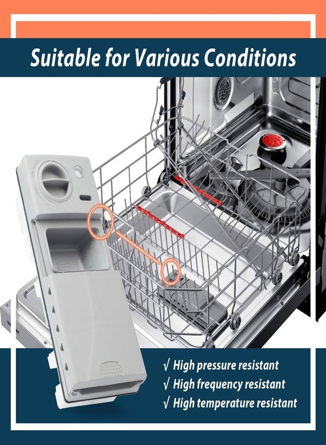 Lisnhlin DD59-01002A Dishwasher Detergent Rinse Aid Dispenser Assembly with Cover Compatible with Samsung Parts Replace AP5917191 113136 4000942 PS9606363 PD00038960 EAP9606363 - Image 5