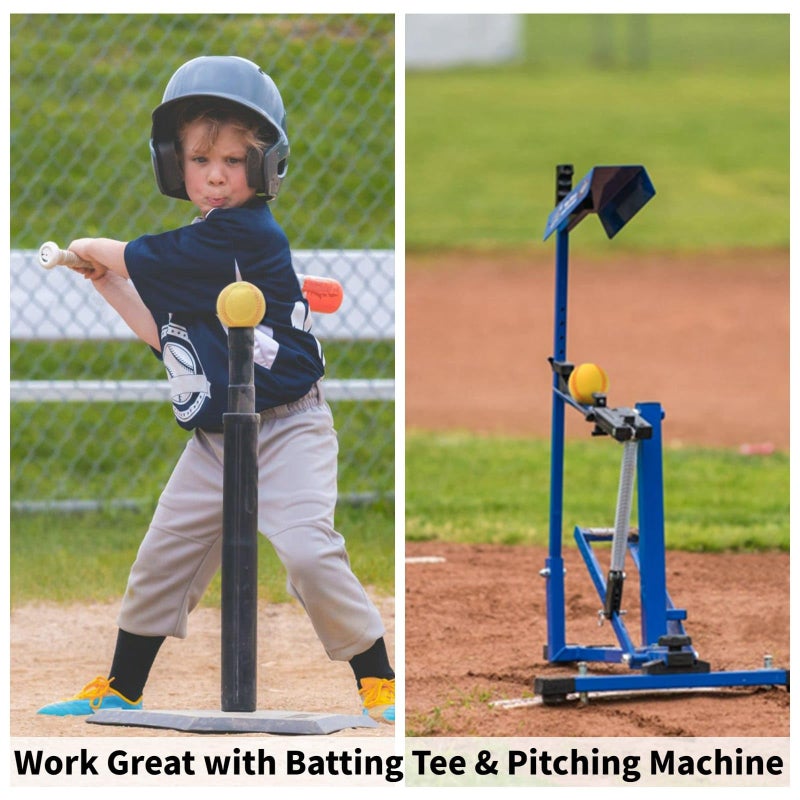 INTOWIND 12 Pack Foam Baseballs Softballs Foam Training Ball for Kids Beginners, 9 inch Practice Baseballs Tballs, Safe Throwing, Catching and Batting Practice - Image 5