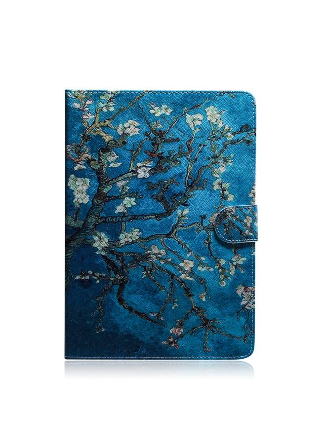 اس-توب جراب جلدي أفقي قابل للطي برسومات ملونة ثلاثية الأبعاد مع حامل وفتحة للبطاقات ومحفظة لجهاز هواوي ميديا باد M6 مقاس 10.8 بوصة - Image 2