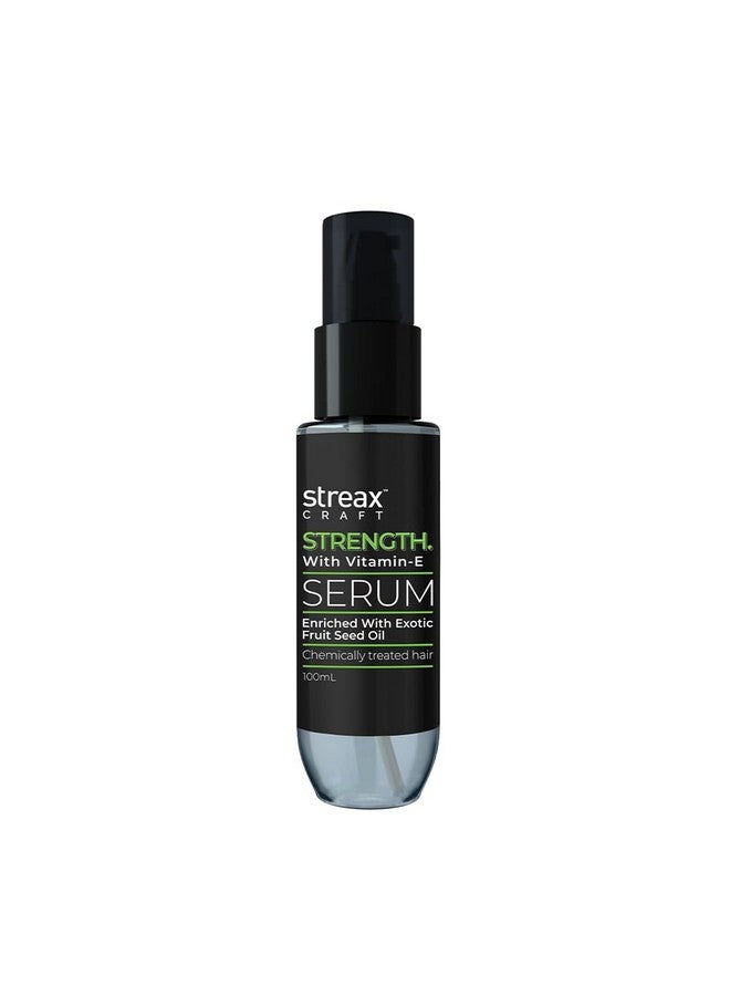 Streax Craft Strength Hair Serum, 100 Ml I Hair Serum For Women I Hair Serum For Chemically Treated Hair I Strength With Vitamin-E I Enriched With Exotic Fruit Seed Oil - Image 1