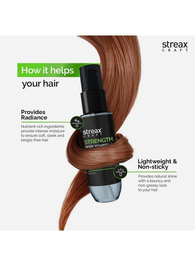 Streax Craft Strength Hair Serum, 100 Ml I Hair Serum For Women I Hair Serum For Chemically Treated Hair I Strength With Vitamin-E I Enriched With Exotic Fruit Seed Oil - Image 4