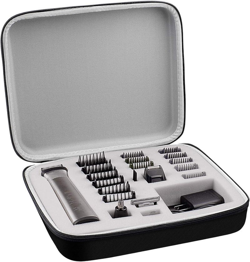 Case Compatible with Philips for Norelco Multigroom Series 7000 5000 Mens Grooming Kit with Trimmer MG775049 MG791049 MG951060 Storage Holder for Attachment Trimmer Accessories Box Only