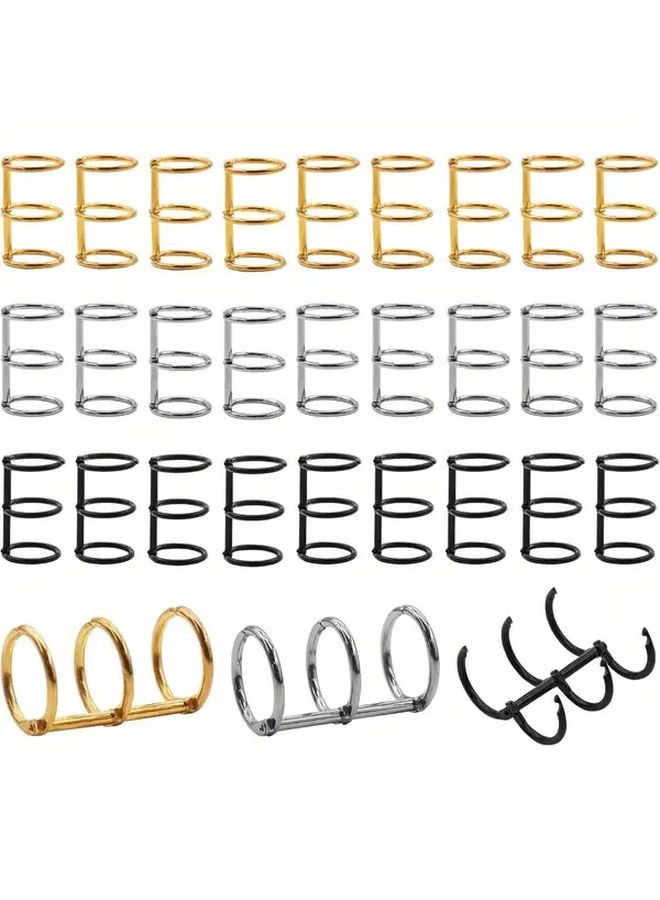 15pcs Snap Split Metal Binder Rings Set 20mm for Notebook Diary Photo Album Spine Binding - Image 1