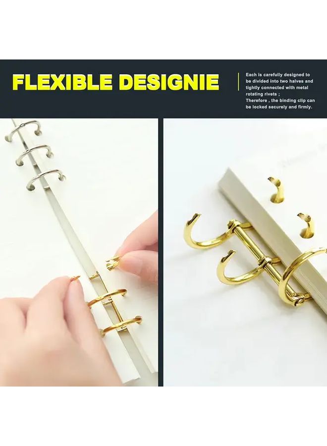 15pcs Snap Split Metal Binder Rings Set 20mm for Notebook Diary Photo Album Spine Binding - Image 5