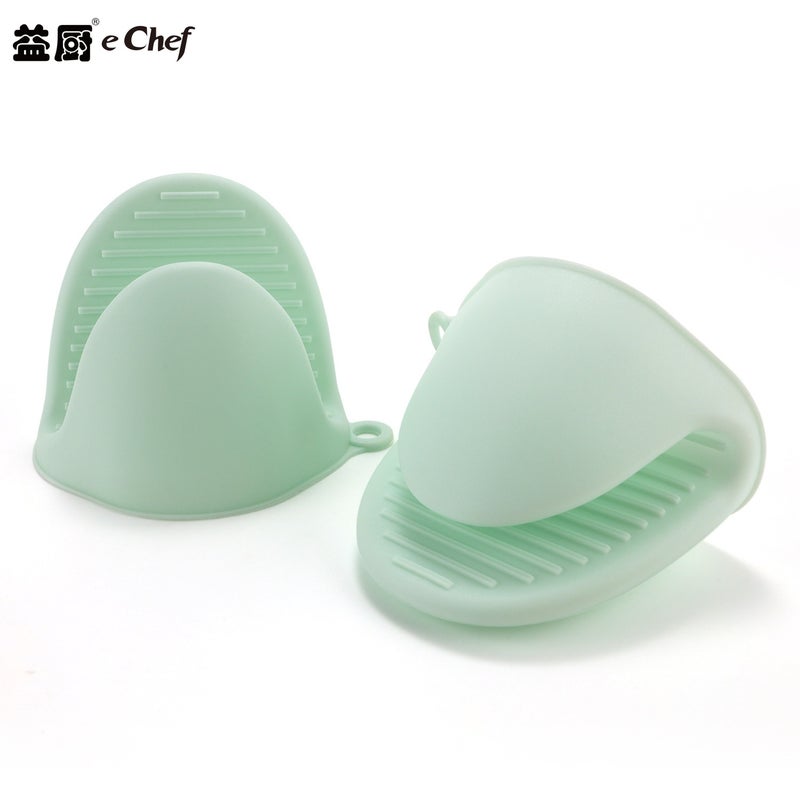 Anti-scald hand clip bowl plate non-slip insulation Gloves oven microwave oven air fryer kitchen baking gloves Orange (single) - Image 3