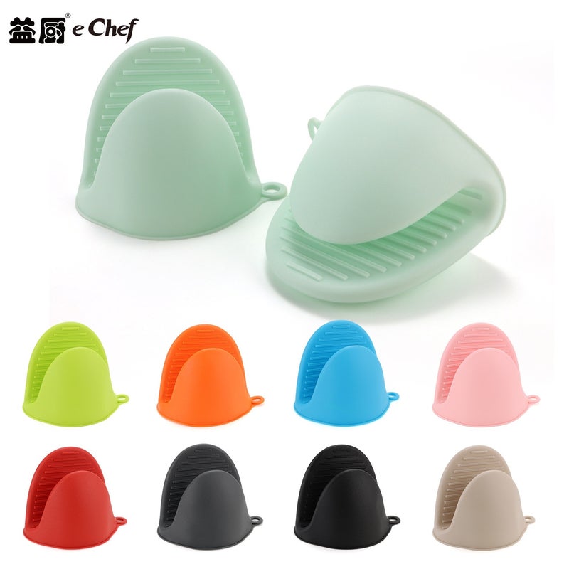 Anti-scald hand clip bowl plate non-slip insulation Gloves oven microwave oven air fryer kitchen baking gloves Orange (single) - Image 5