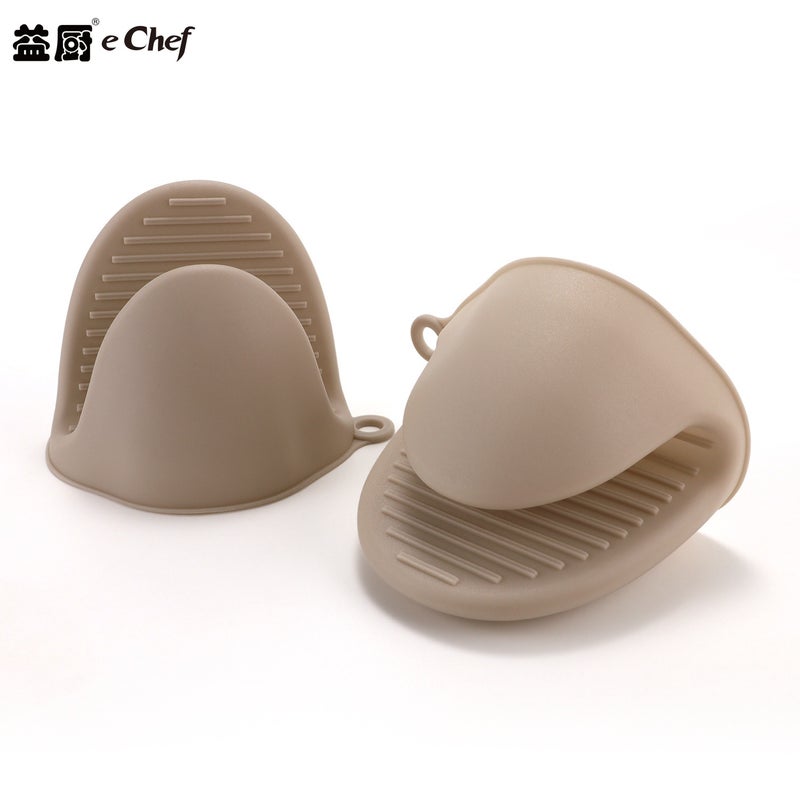 Anti-scald hand clip bowl plate non-slip insulation Gloves oven microwave oven air fryer kitchen baking gloves Orange (single) - Image 2