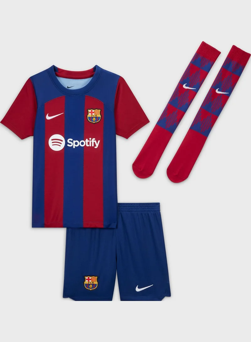 Nike Kids Fc Barcelona Dr-Fit Home Kit