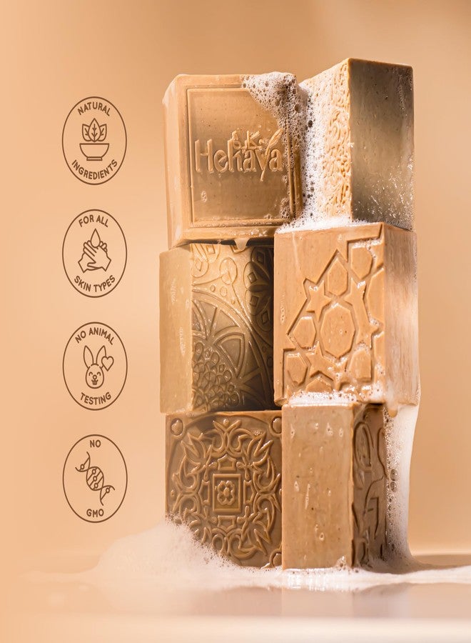 Hekaya Aleppo Soap Bar – Royal Oud Scented Pack of 4 Handmade Olive Oil Soap Bar – Gentle Cleanser for Face Body & Hair Natural, Moisturizing – 17.6oz Total - Image 3