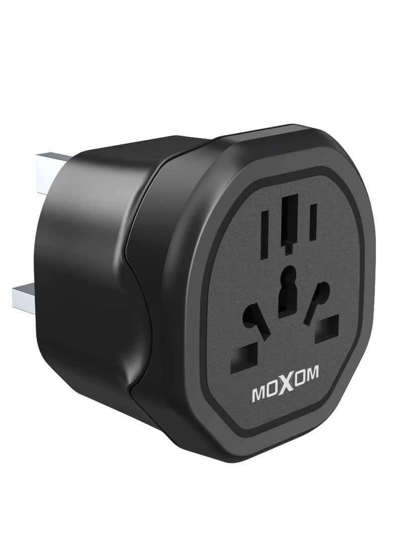 MOXOM MX-HC171 universal charger,  Travel Adapter 3 Pin, Connect to The Worldwide Charger Plug, high power, Compact and Portable adapter, heat-resistant - Image 1
