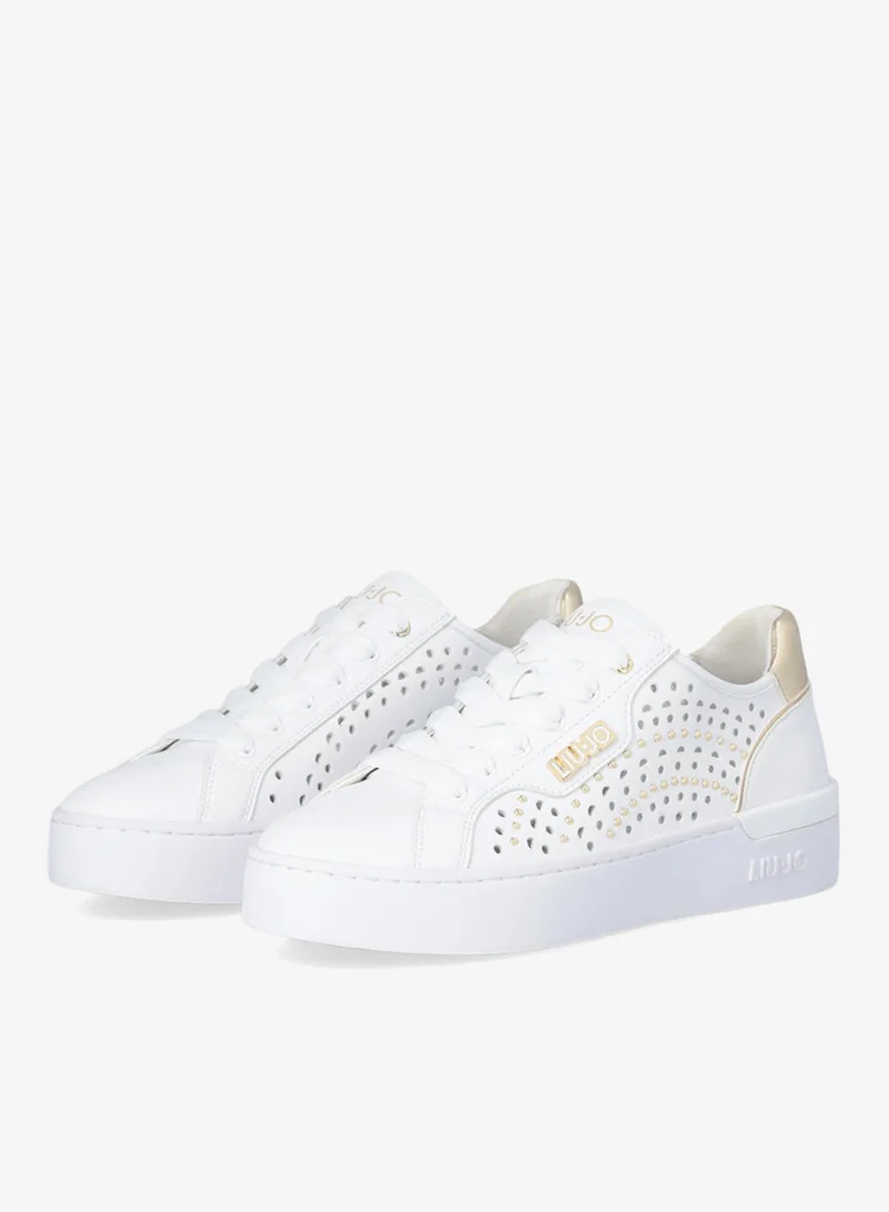 ليو جو أحذية رياضية مفتوحة مزينة بمسامير