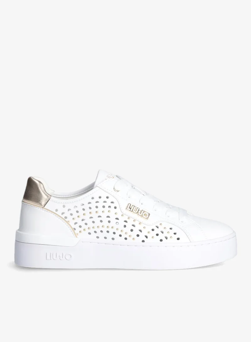 ليو جو أحذية رياضية مفتوحة مزينة بمسامير