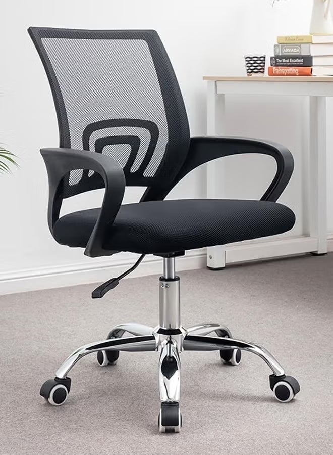 Furalux Office Chair, Desk Chair, Ergonomic Home Office Desk Chairs, Computer Chair with Comfortable Armrests, Mesh Desk Chairs with Wheels, Office Desk Chair, Mid-Back Task Chair with Lumbar Support - Image 1